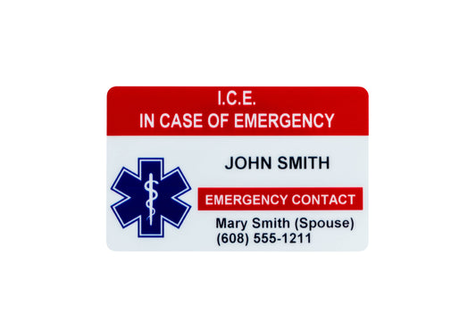 In Case of Emergency Card 1 Contact
