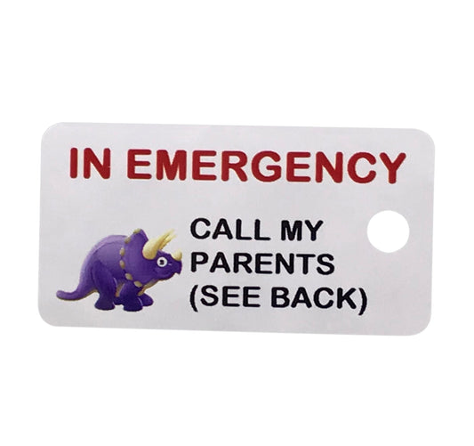 Custom Kids Contact Key Tags