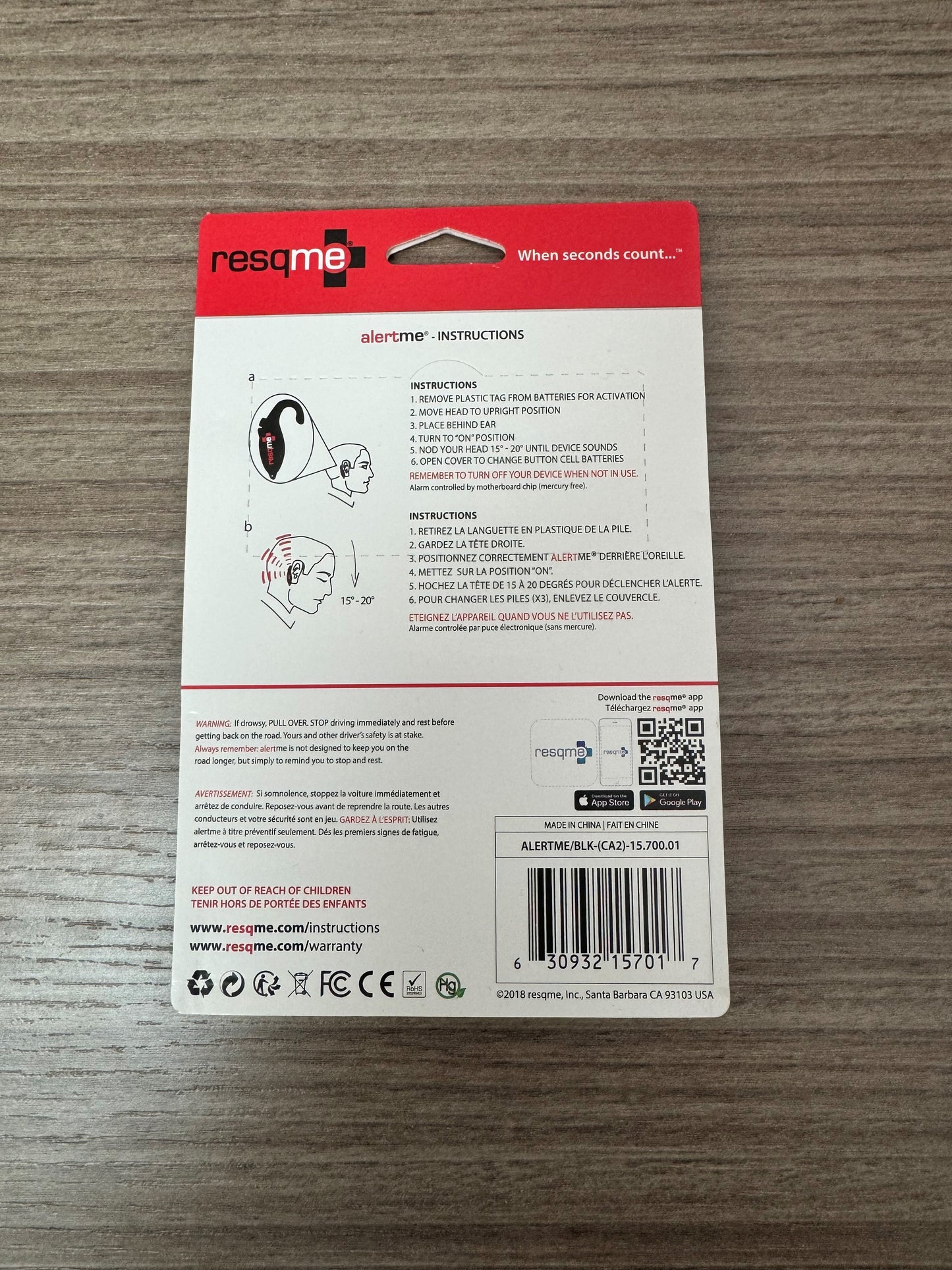 AlertMe® Drowsy Driver Device