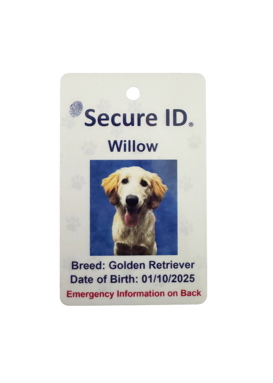 Pet Crate ID Card Kennel Tag Customized