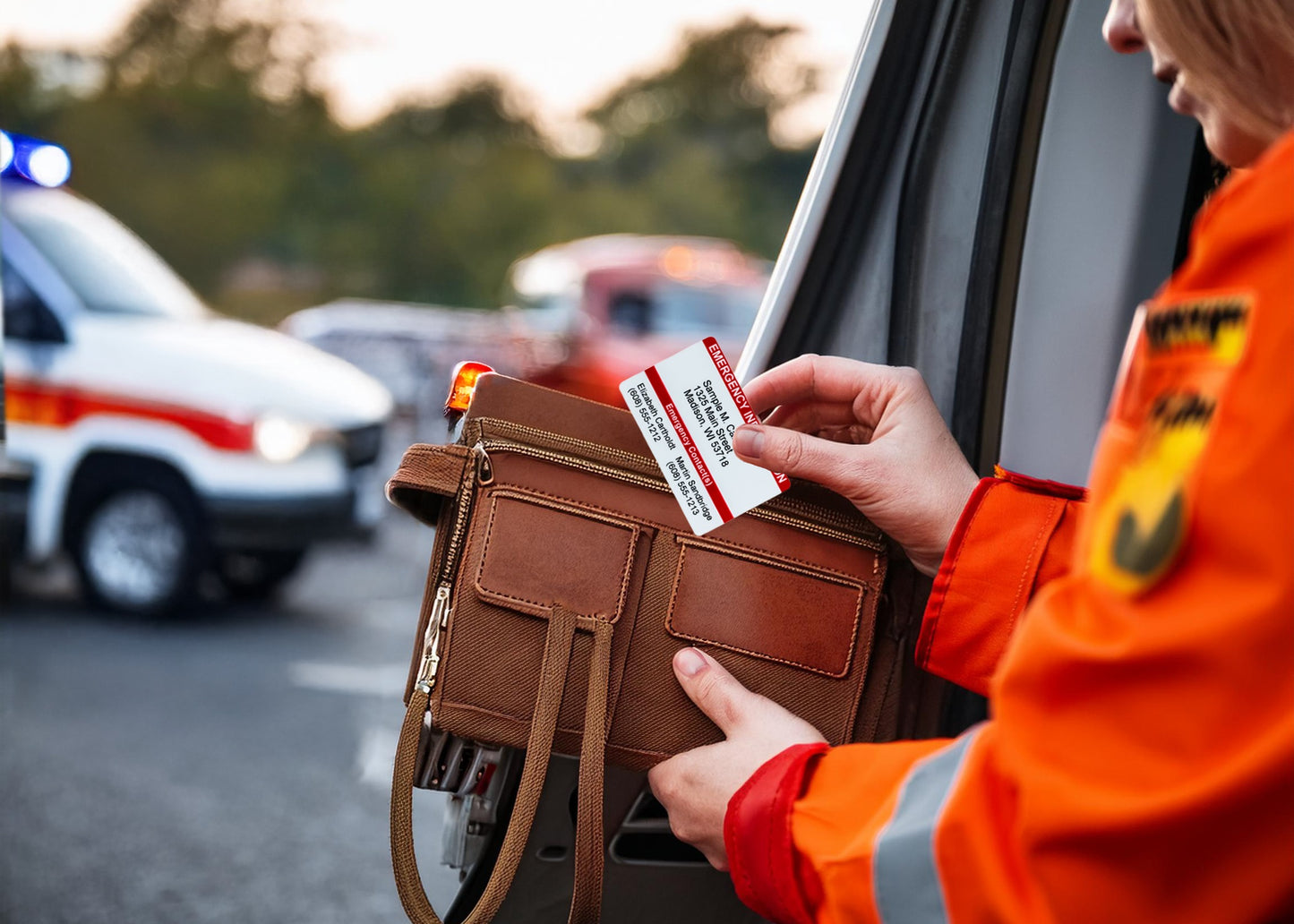Personalized Emergency Medical ID Card | Waterproof Safety Wallet Card