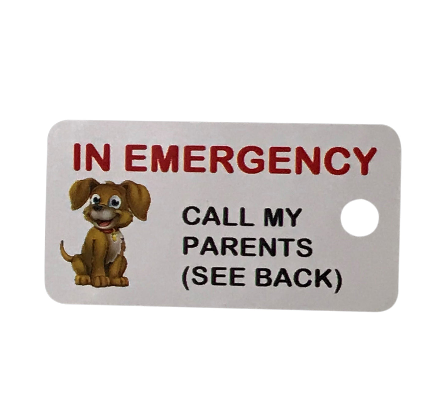 Custom Kids Contact Key Tags