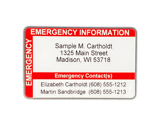 Horizontal and Vertical ICE Card
