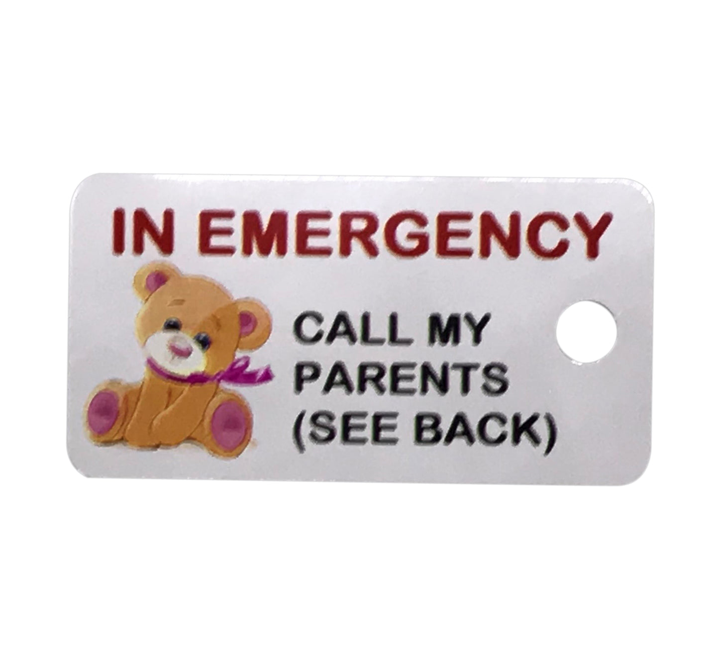 Custom Kids Contact Key Tags