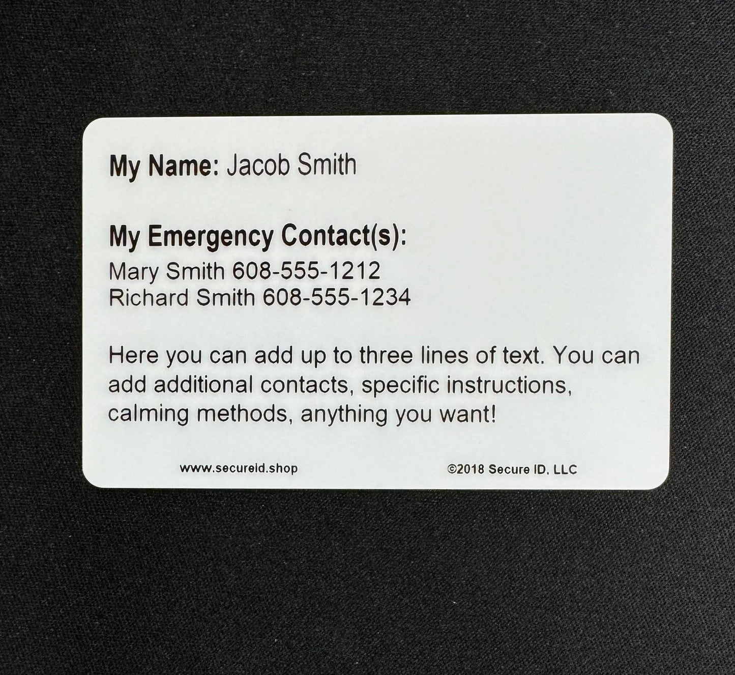 Customized Autism Awareness Wallet Card Cloud Background