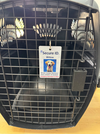 Pet Crate ID Card Kennel Tag Customized