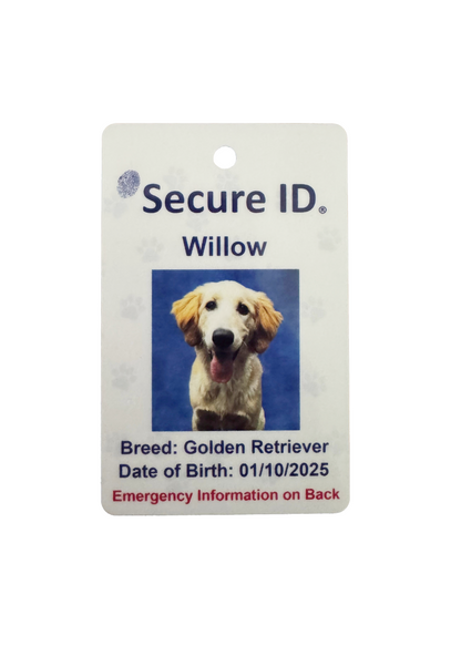 Pet Crate ID Card Kennel Tag Customized