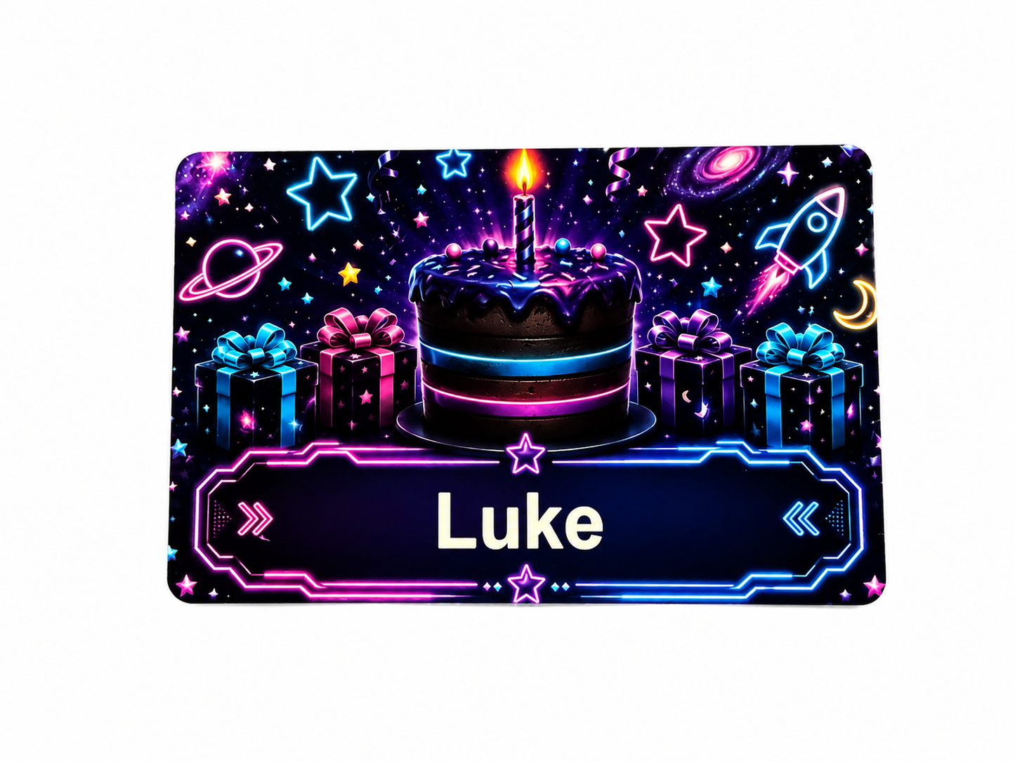 Personalized Birthday Badge Card – Magnetic Wearable Birthday Card, PVC Party Name Tag, Birthday Button Alternative