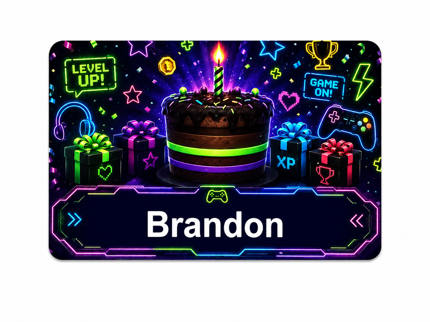 Personalized Birthday Badge Card – Magnetic Wearable Birthday Card, PVC Party Name Tag, Birthday Button Alternative