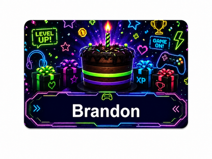 Personalized Birthday Badge Card – Magnetic Wearable Birthday Card, PVC Party Name Tag, Birthday Button Alternative