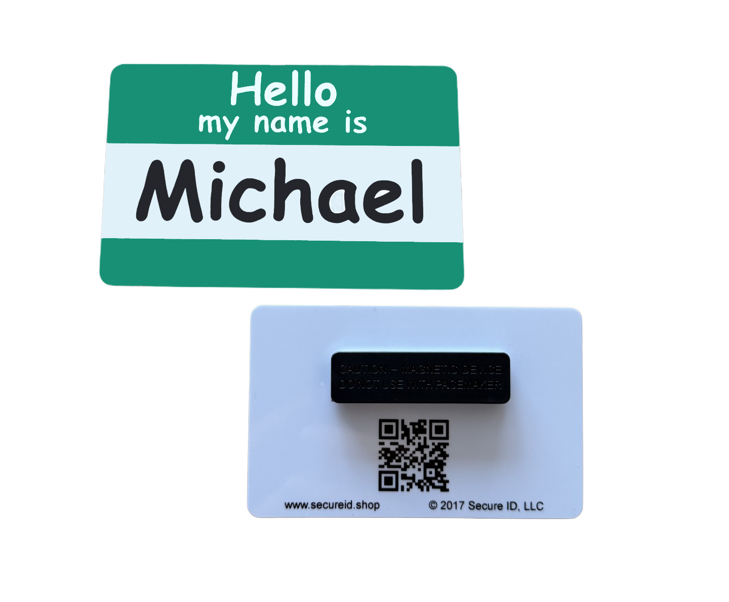 Customized Name Tags - Permanent Clothing Magnet