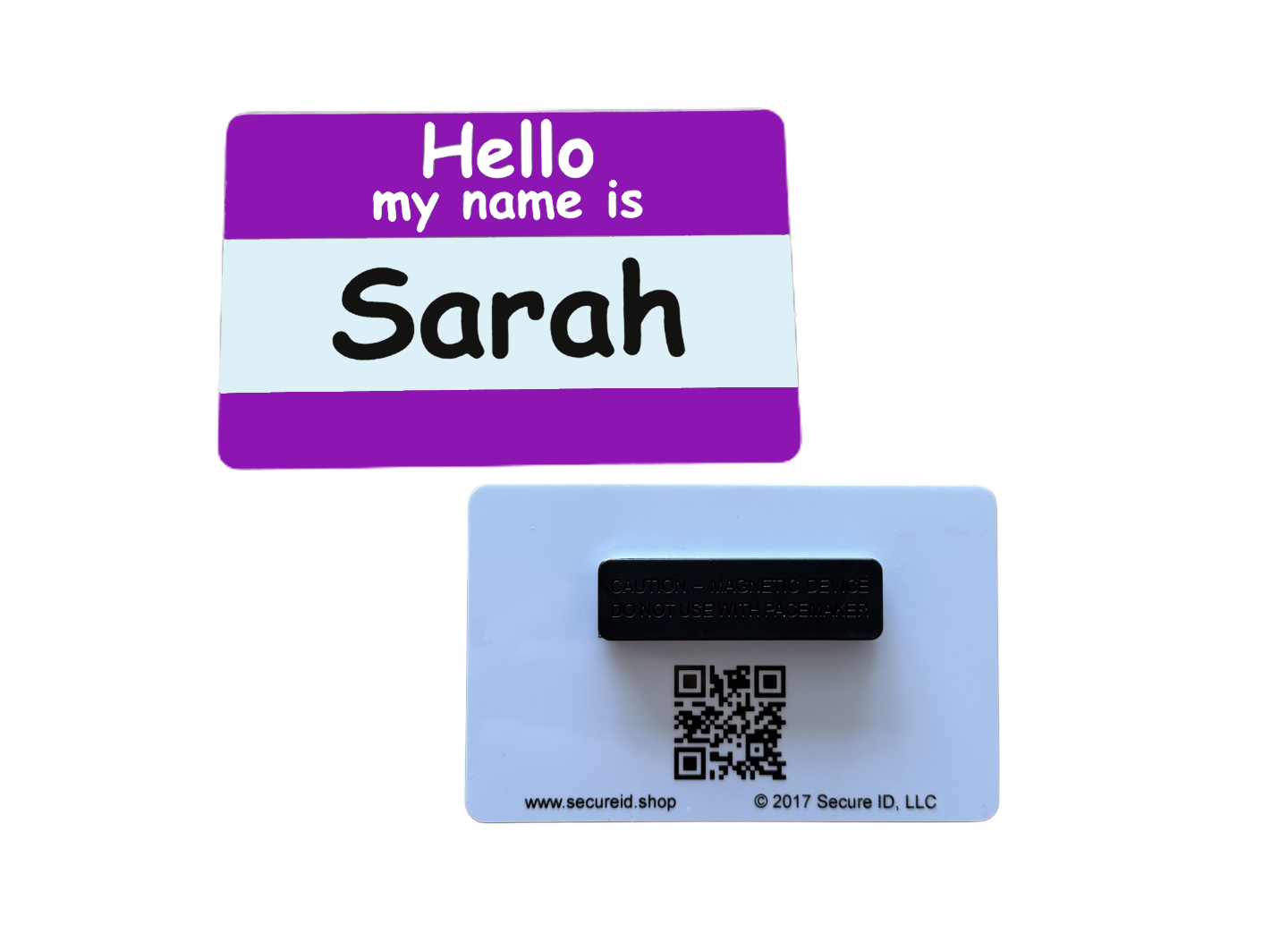Customized Name Tags - Permanent Clothing Magnet