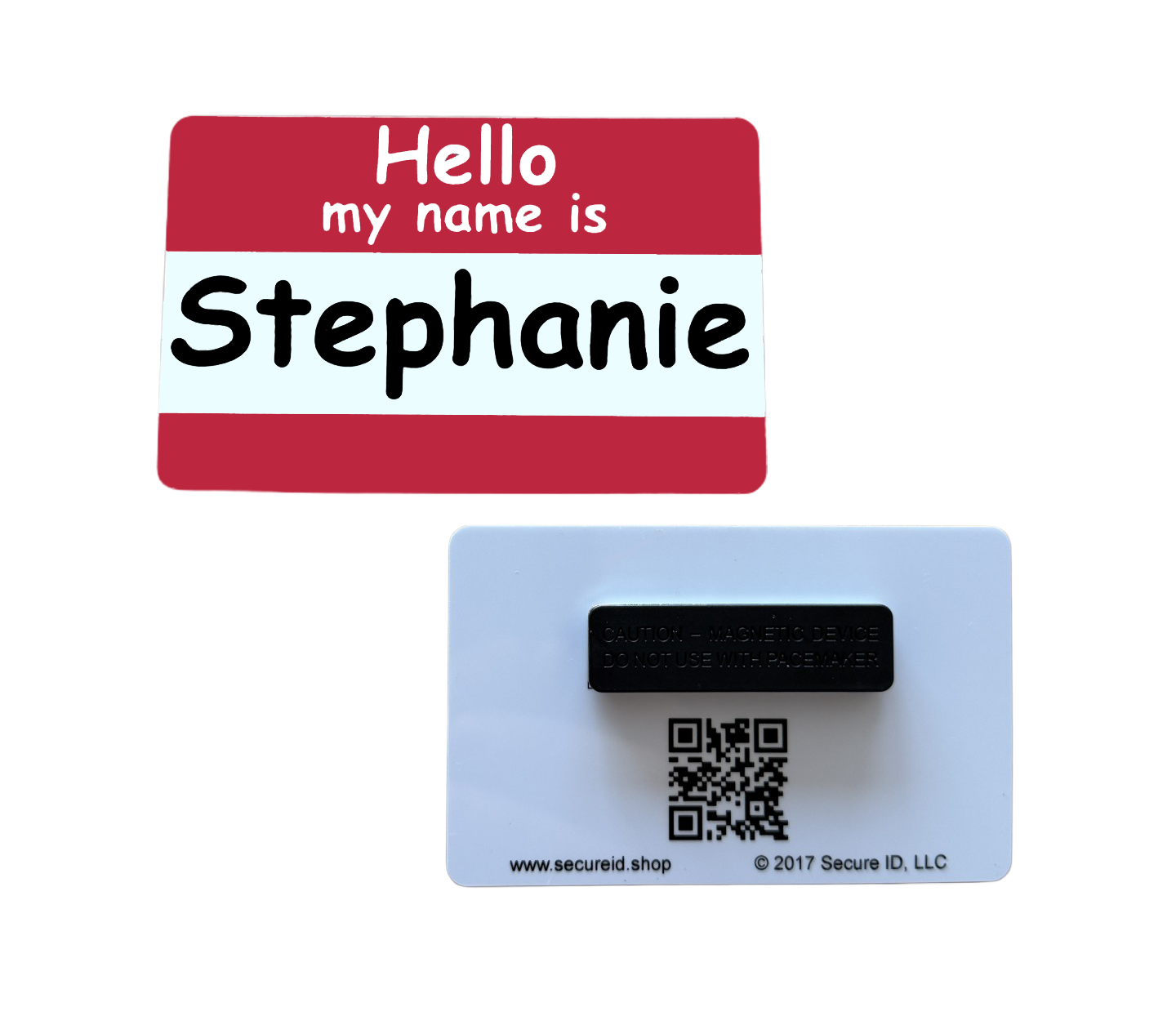 Customized Name Tags - Permanent Clothing Magnet