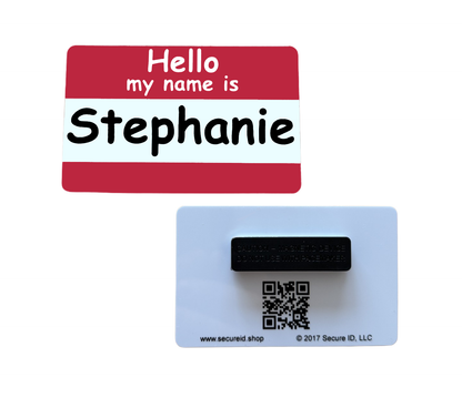 Customized Name Tags - Permanent Clothing Magnet