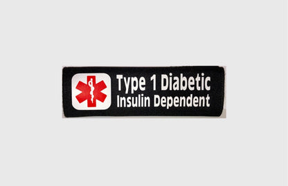 Type 1 Diabetic Insulin Dependent Backpack Seat/Harness Medical Alert Seatbelt Cover